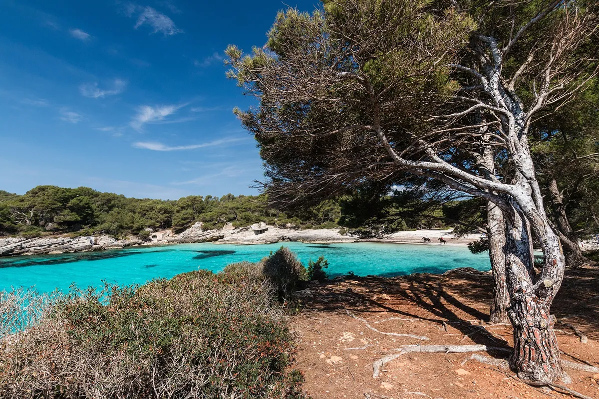 Cala en Turqueta y sus aguas turquesas, Menorca